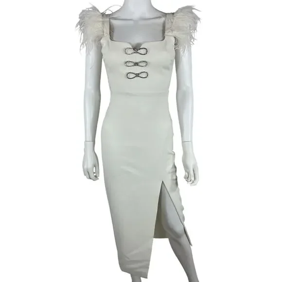 Likely Embellished Cream Rizzo Dress Size 00